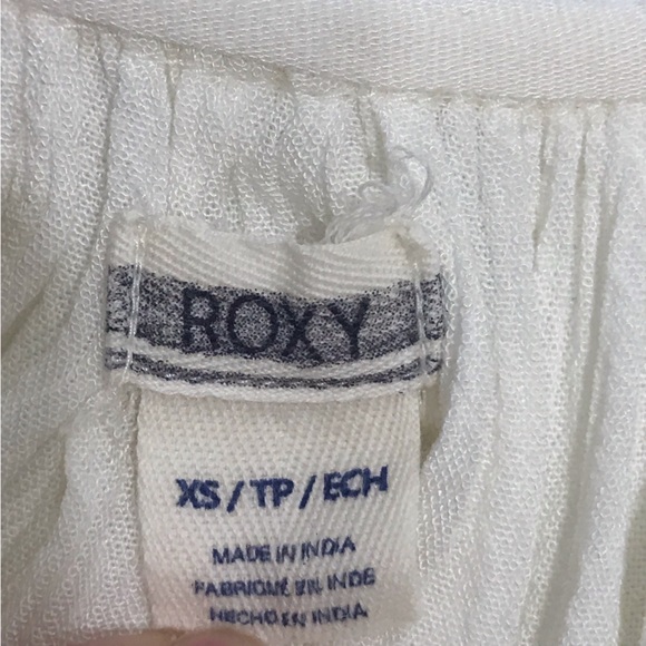 Roxy Ivory Boho Albe Loose Dress or Beach Coverup - Oversized Sz: XS - Picture 10 of 16